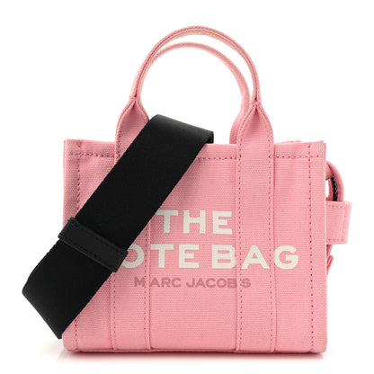 Marc Jacobs Cotton Canvas The Tote Crossbody Bag Ribbon Pink 1 of 9
