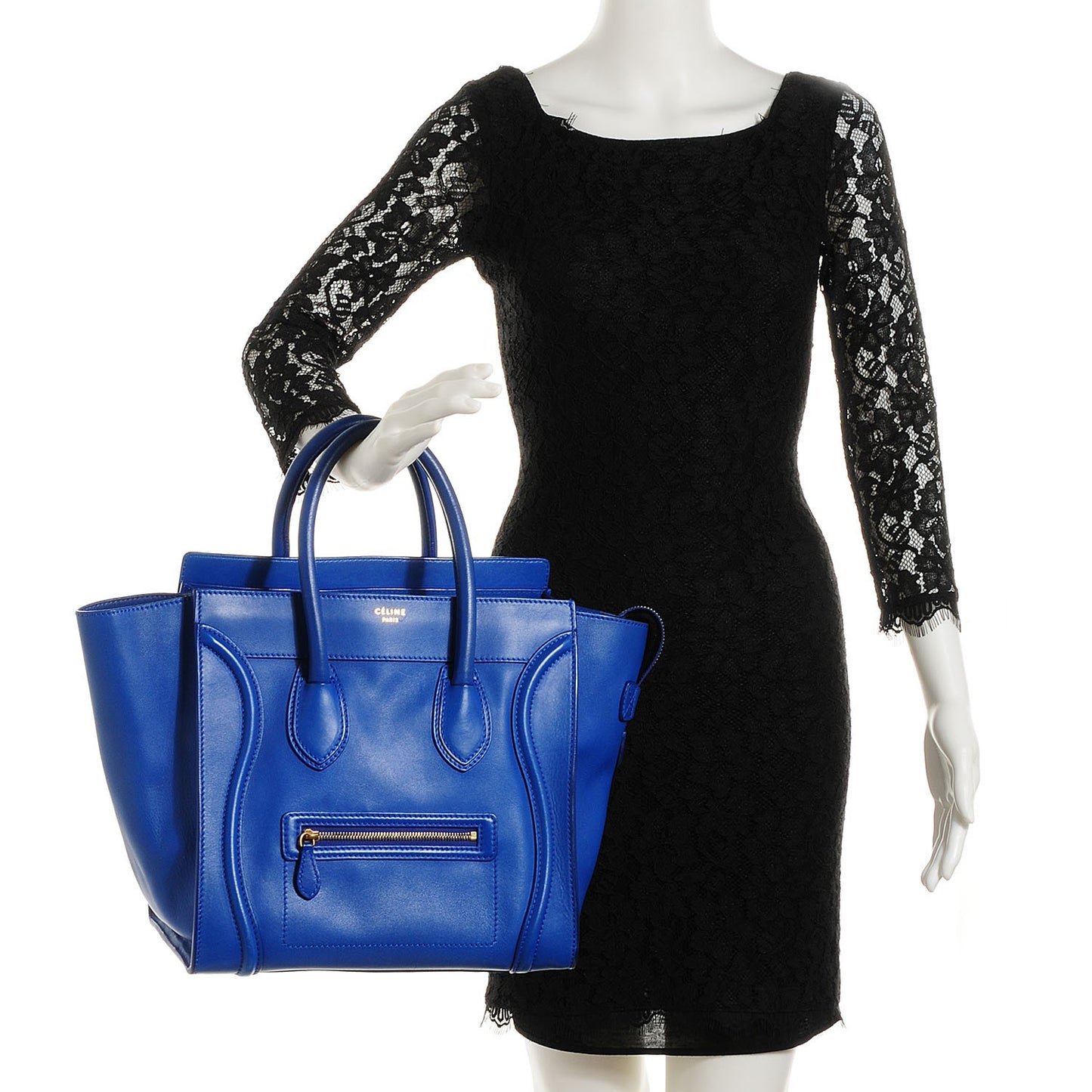 Smooth Calfskin Mini Luggage Royal Blue