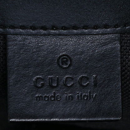 Gucci Soft GG Supreme Monogram Appia Calfskin Web Double Buckle Backpack Black 6 of 15