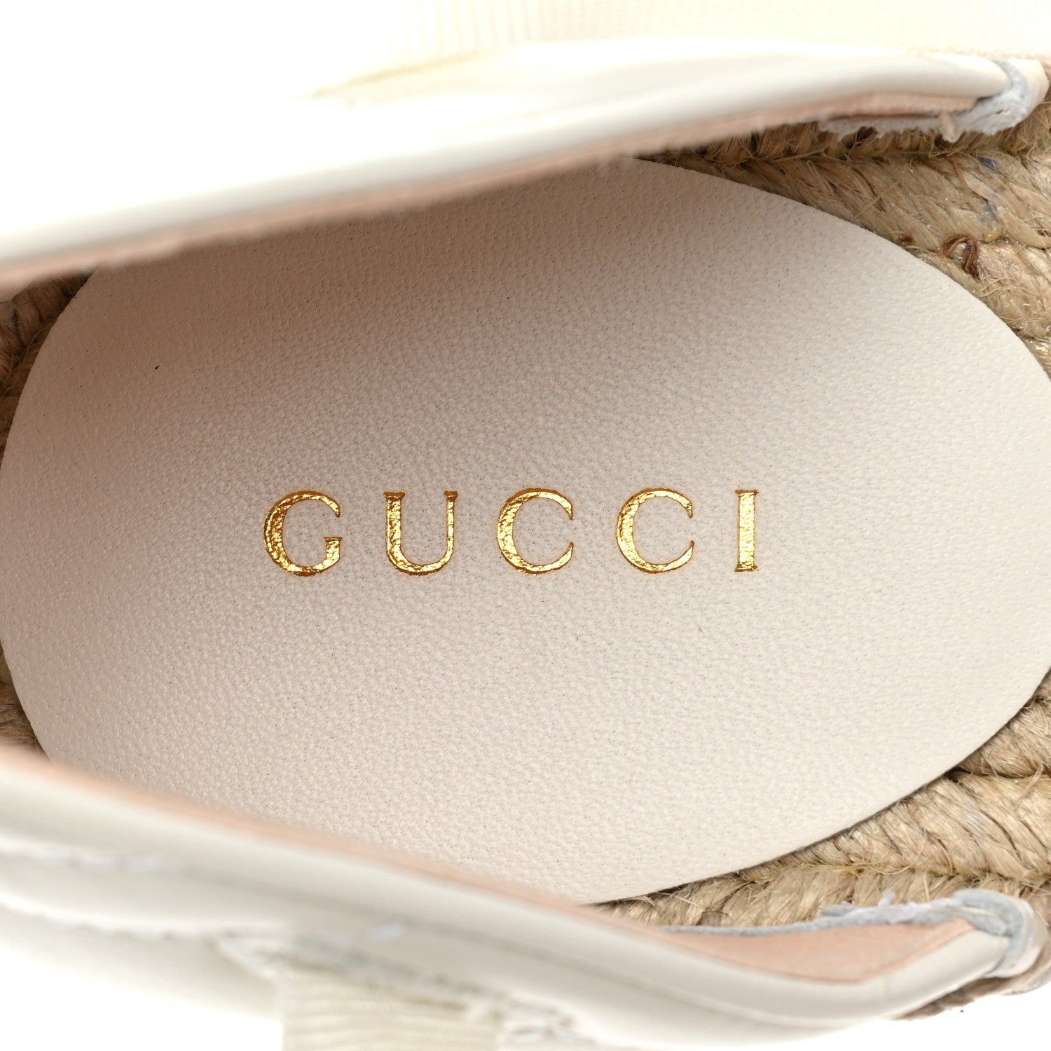 Gucci Nappa Matelasse GG Marmont Ankle Wrap Platform 35/120mm Espadrille Wedges 38.5 Great White 7 of 10