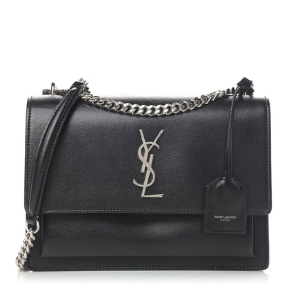 Saint Laurent Calfskin Medium Monogram Sunset Black 1 of 9