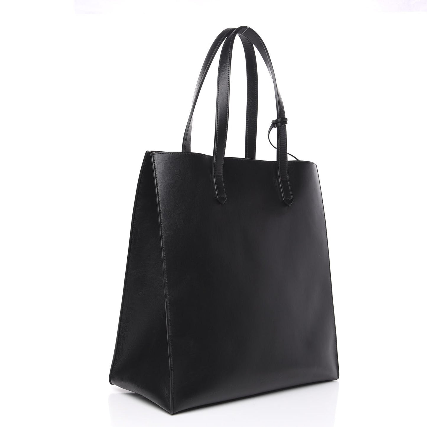 Calfskin Bambi Print Medium Stargate Shopper Tote Black