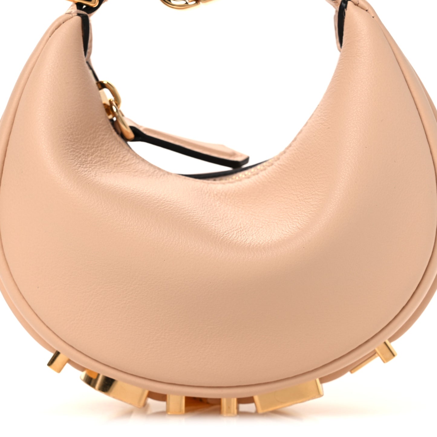 Vitello Grace Matte Nano Fendigraphy Hobo Charm Light Rose