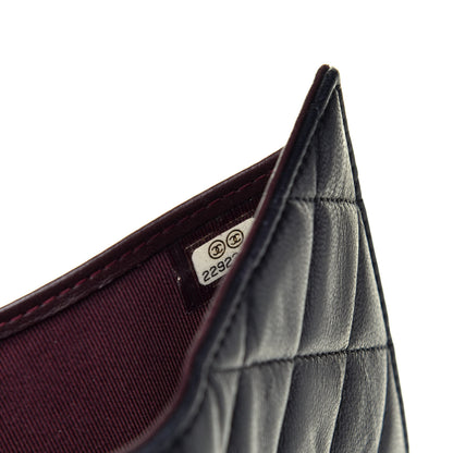 Chanel Lambskin Quilted Compact Flap Wallet Black 7 of 7