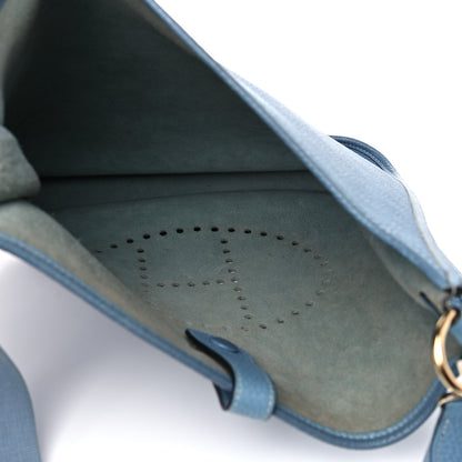 Hermes Togo Evelyne GM Blue Jean 4 of 21
