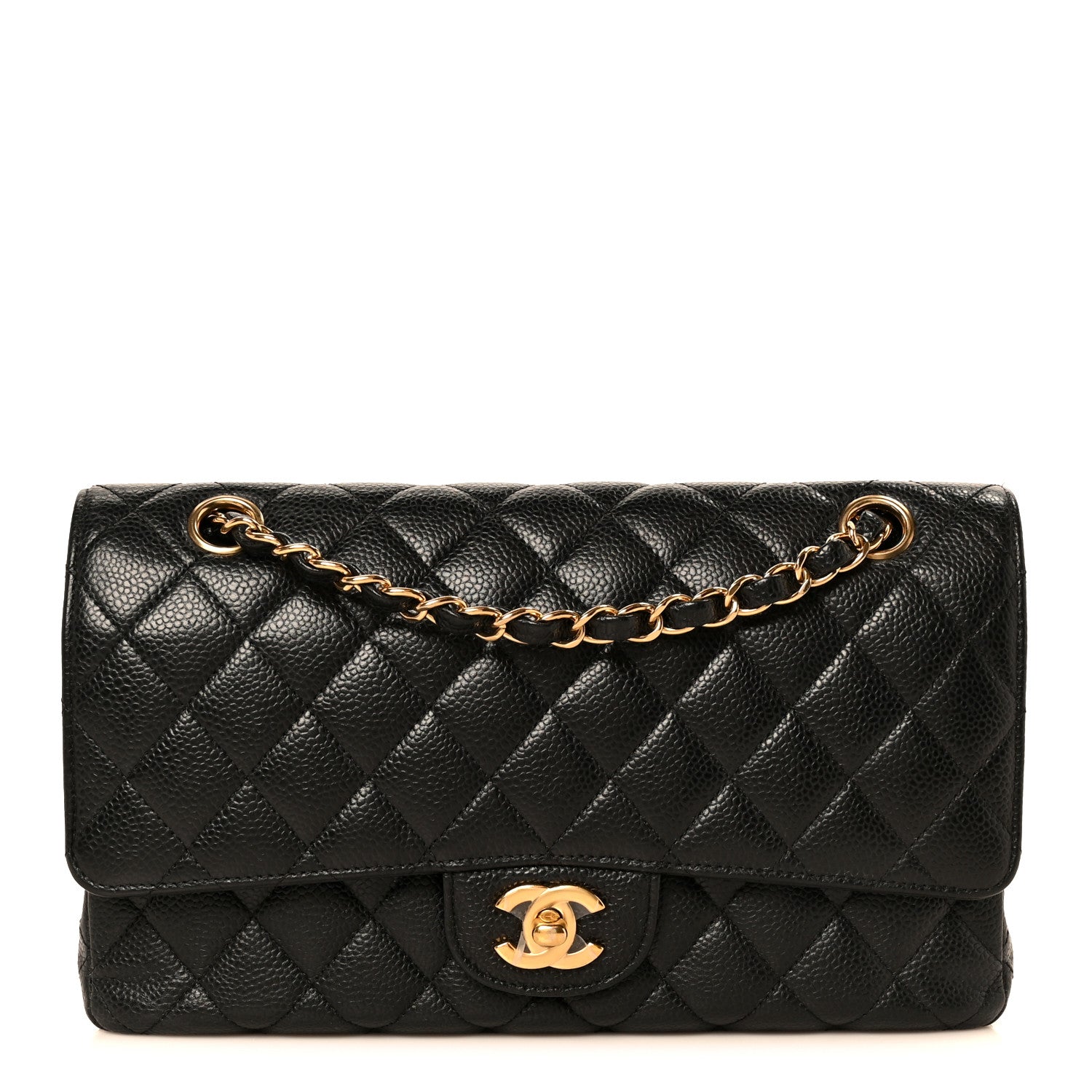 Chanel Caviar Quilted Medium Double Flap Black 1 of 11