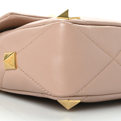 Valentino Garavani Nappa Large Roman Stud Shoulder Bag Rose Cannelle 7 of 8