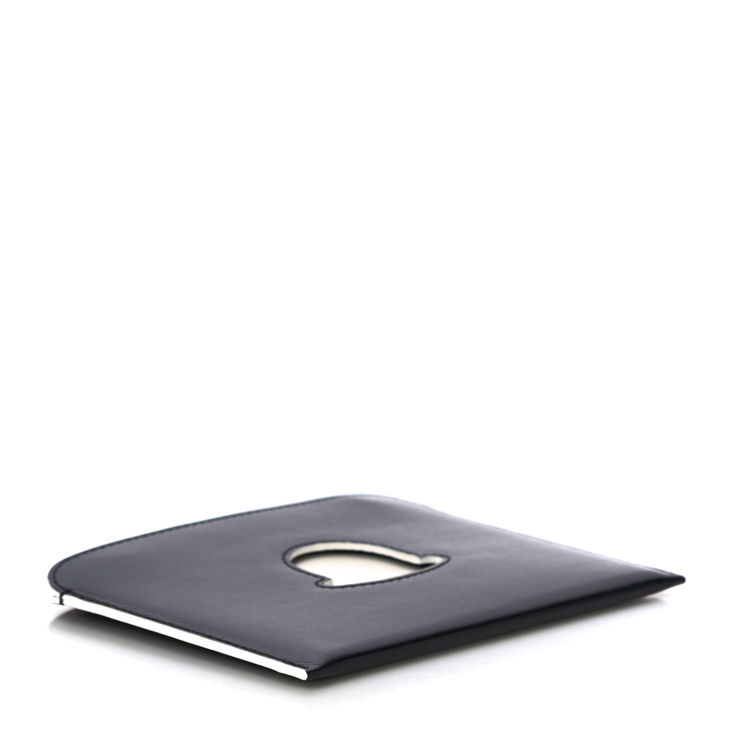 Box Calf Bowler Hat Trompe L'œil Multi Wallet Black