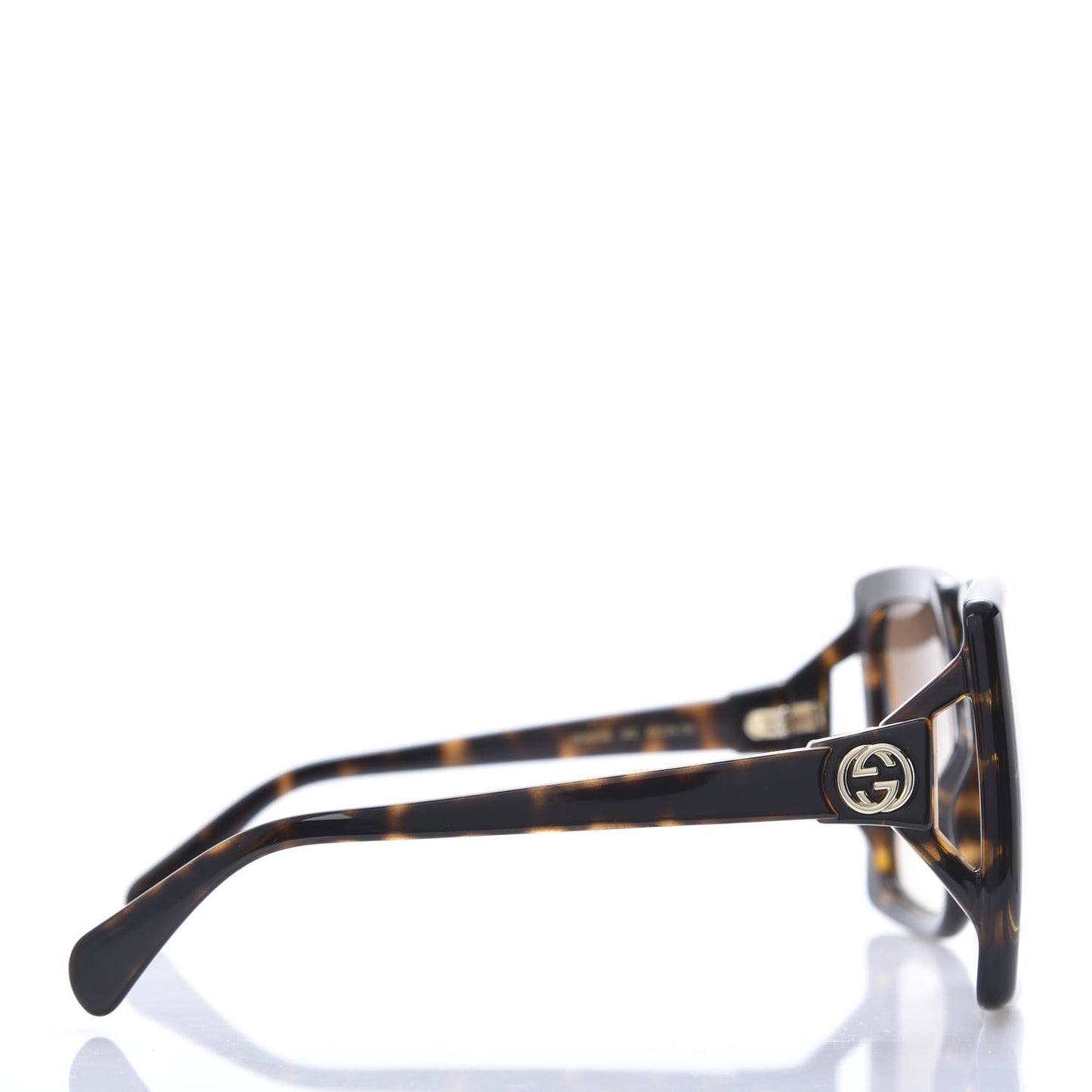 Acetate Square Frame Sunglasses GG0876S Tortoise