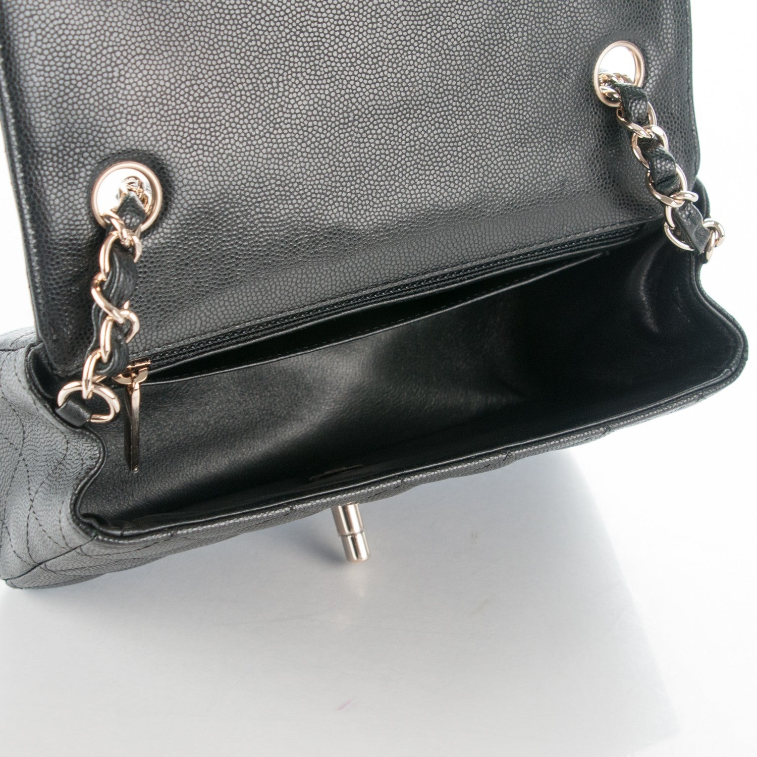 Chanel Caviar Quilted Mini Rectangular Flap Black 5 of 7