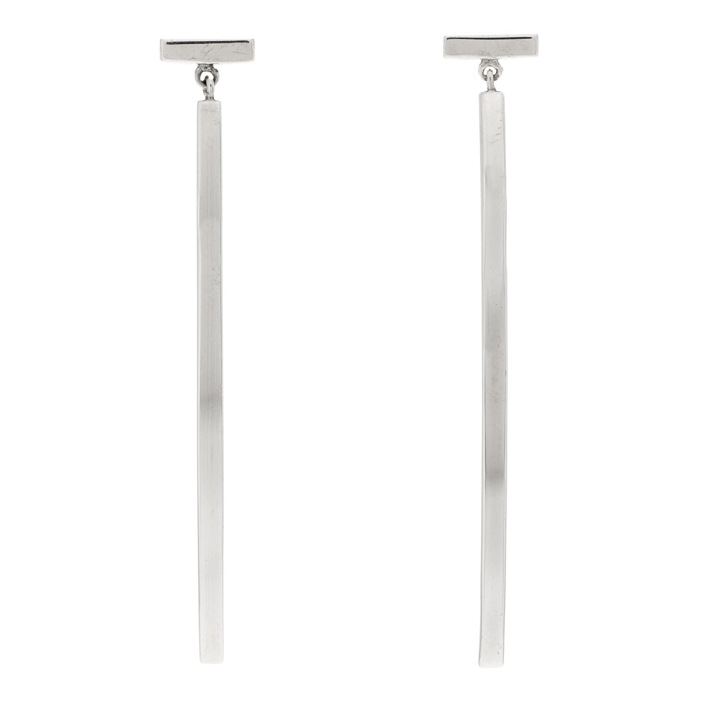 Sterling Silver T Wire Bar Earrings