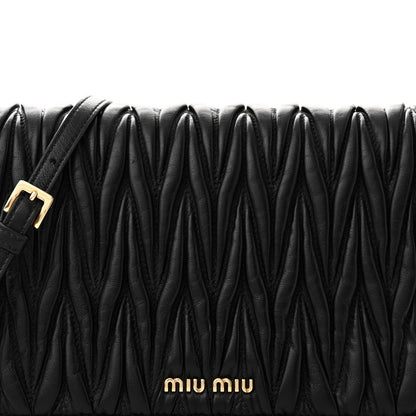 Miu Miu Nappa Matelasse Crossbody Black 7 of 9