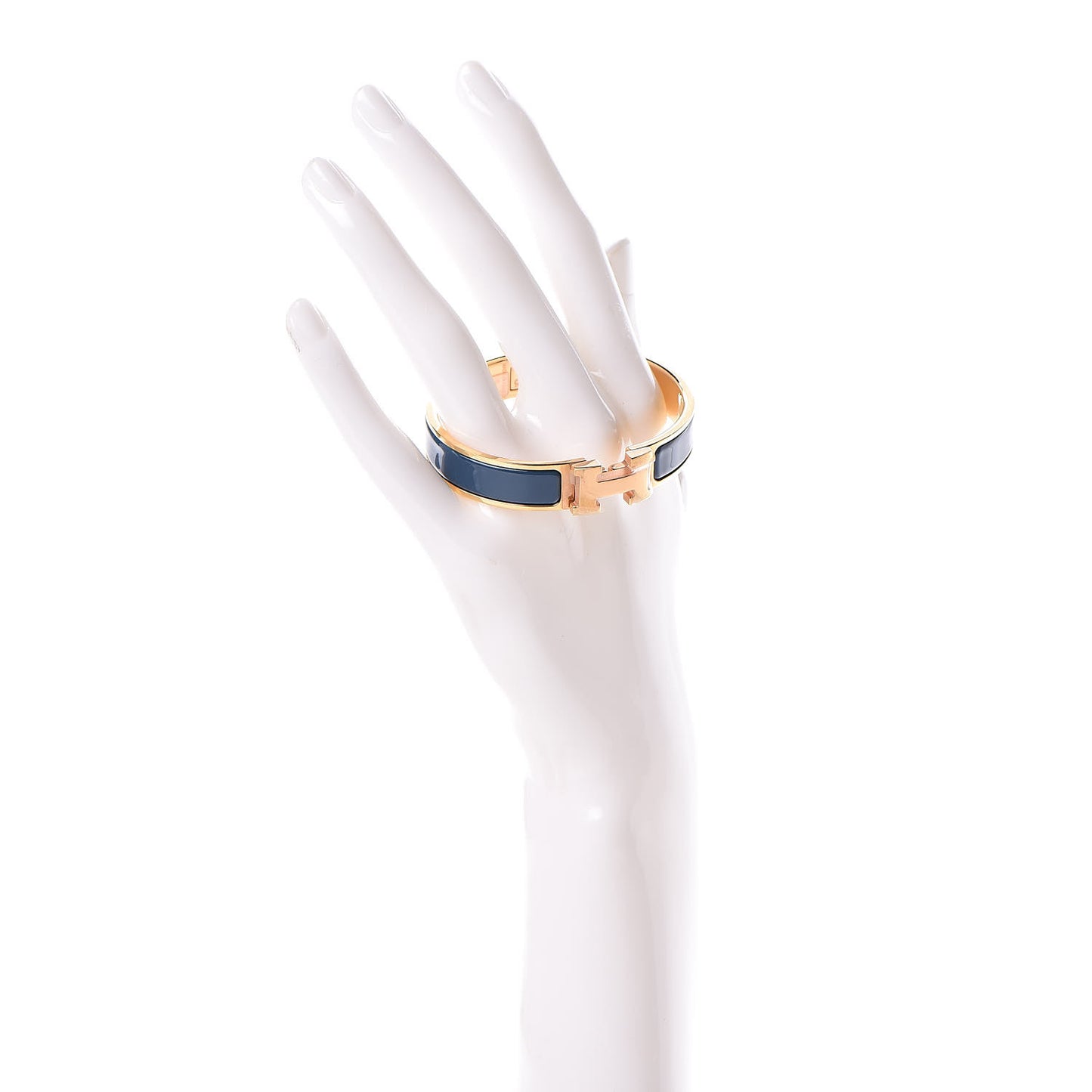 Enamel Narrow Clic Clac H Bracelet PM Bleu De Genes