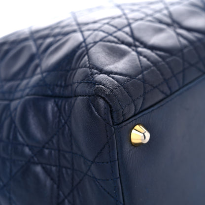 Christian Dior Lambskin Cannage Large Lady Dior Navy 9 of 24