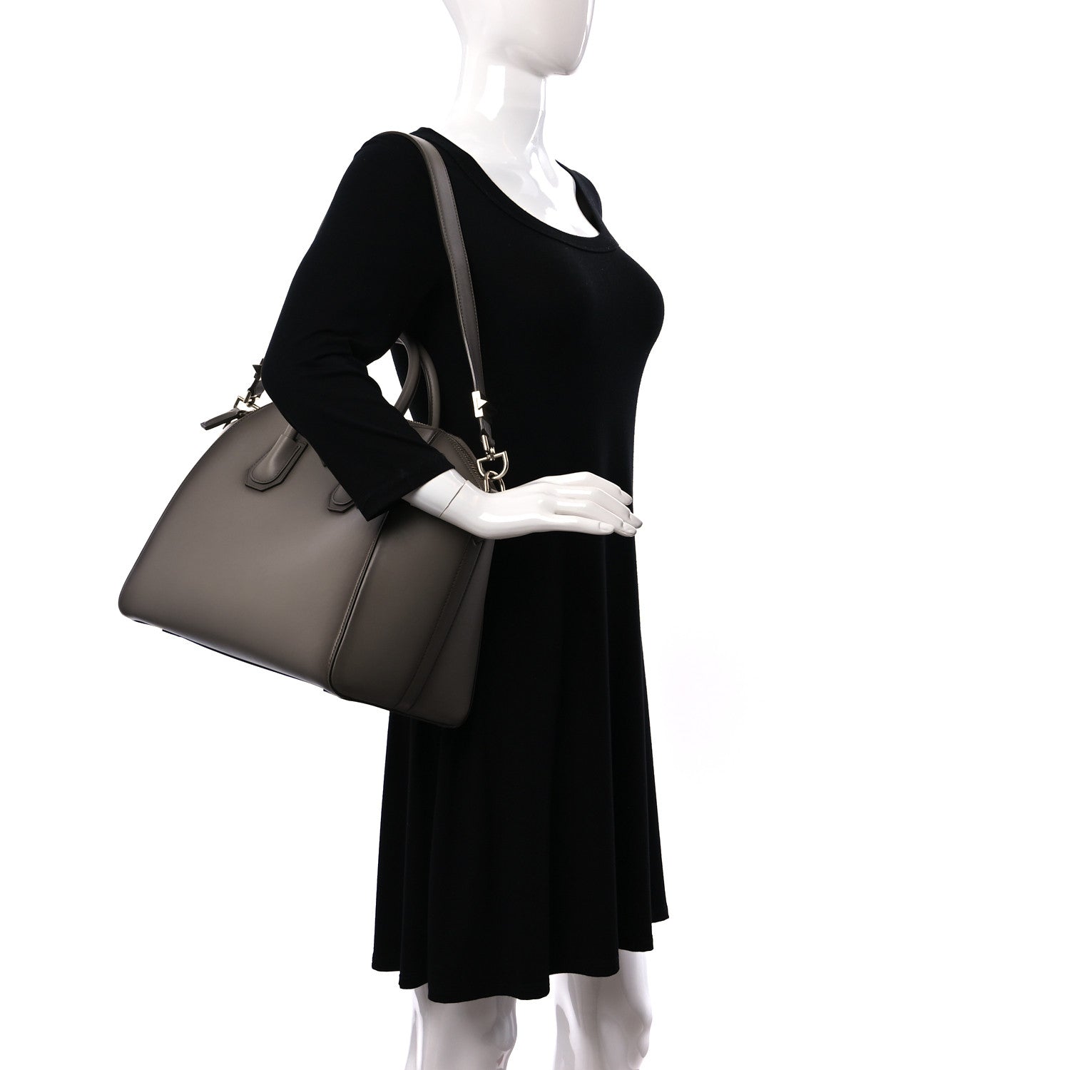 Givenchy Antique Calfskin Medium Antigona Grey 2 of 15