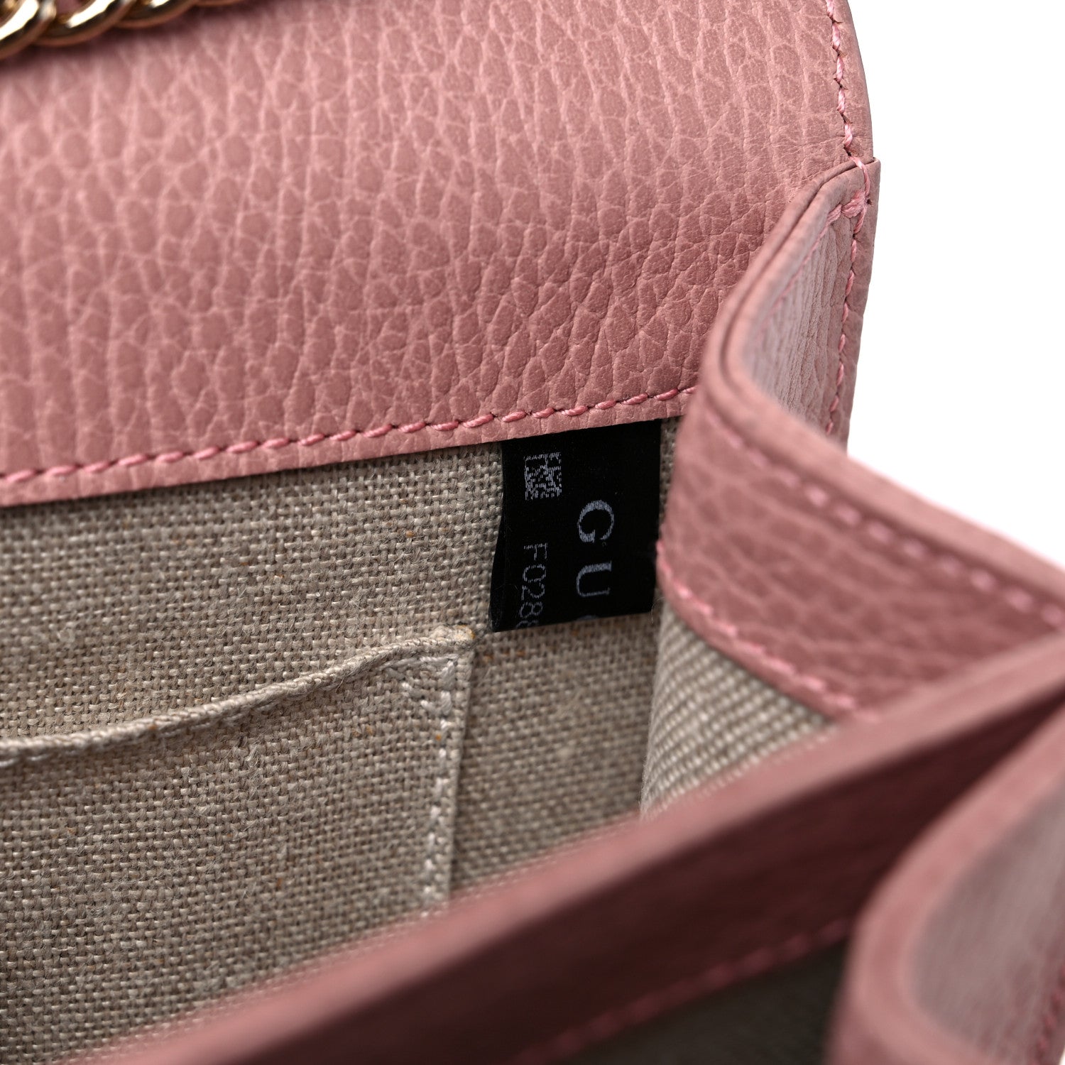 Gucci Dollar Calfskin Small Interlocking G Shoulder Bag Soft Pink 8 of 11