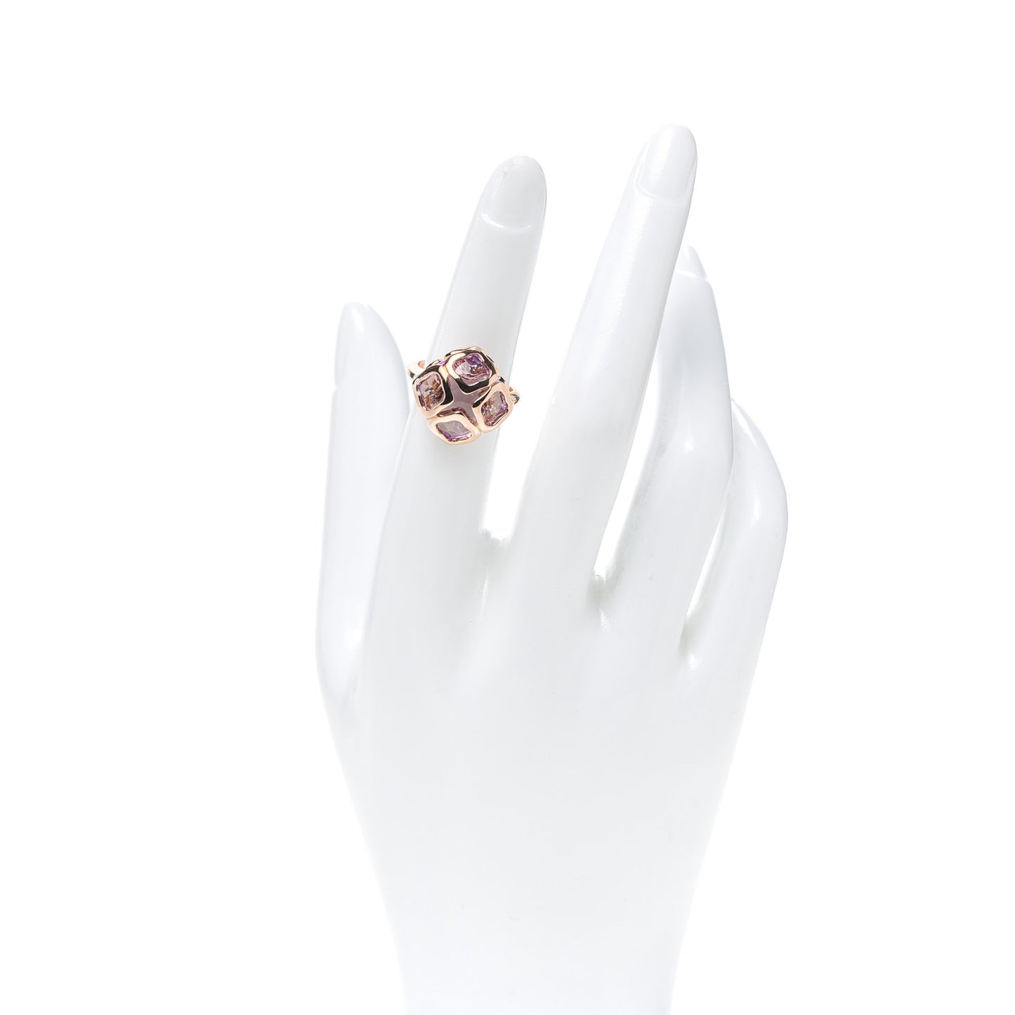 18K Rose Gold Amethyst Imperiale Cocktail Ring 49 5
