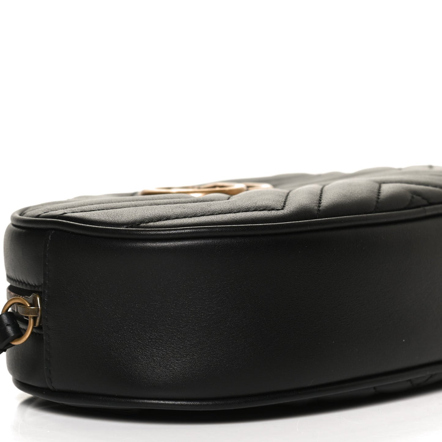 Calfskin Matelasse GG Marmont Belt Bag 75 30 Black