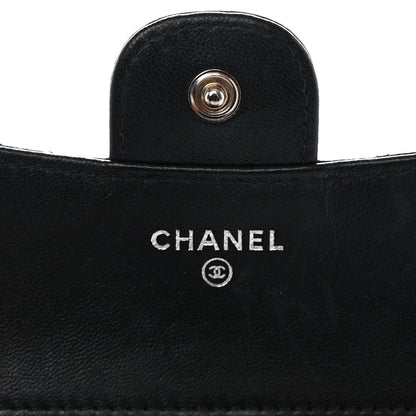 Chanel Lambskin Quilted Compact Flap Wallet Black 6 of 9