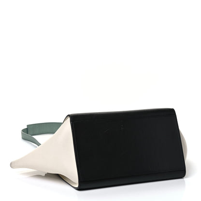 Celine Bullhide Calfskin Small Tri-Color Trapeze Jade 4 of 5