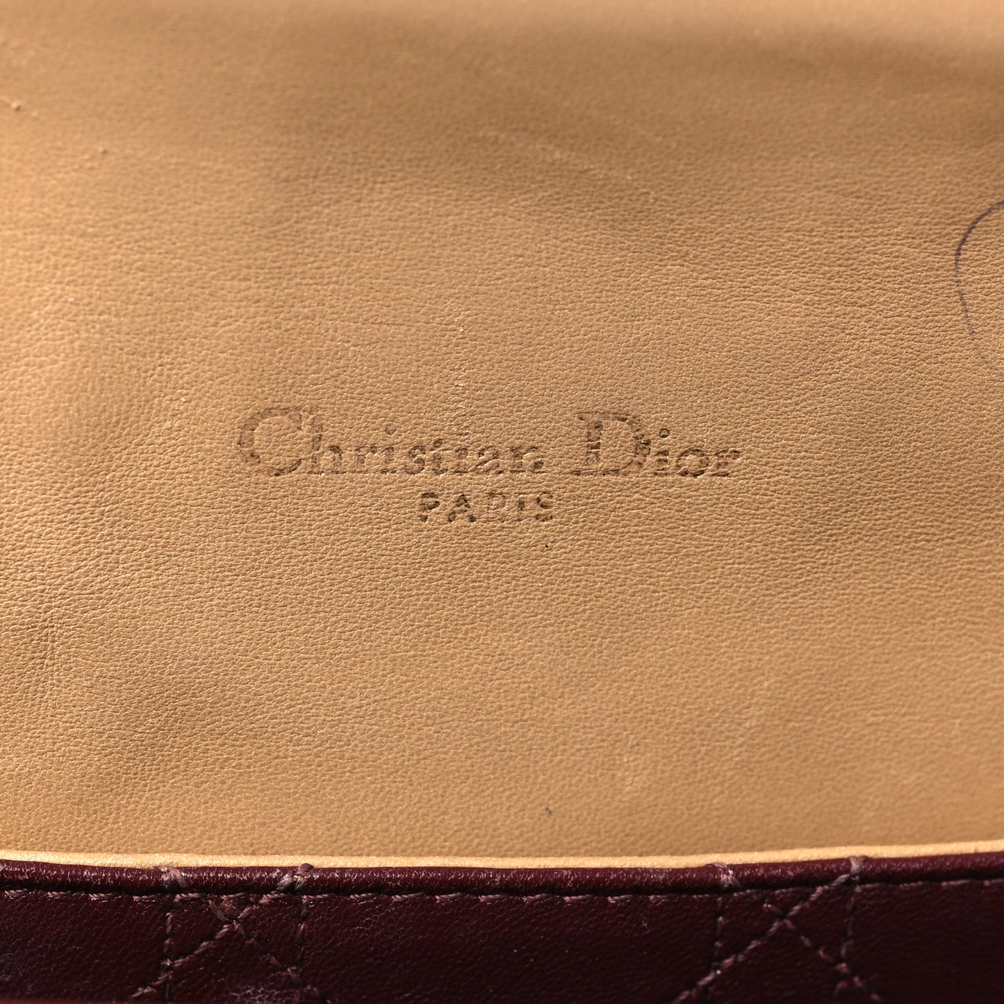 Lambskin Cannage Medium Miss Dior Flap Beige