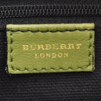 Burberry Leather Haymarket Check Horn Toggle Shoulder Bag Green 8 of 17