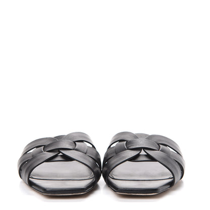 Saint Laurent Calfskin Nu Pied 05 Slide Sandals 39.5 Black 2 of 15