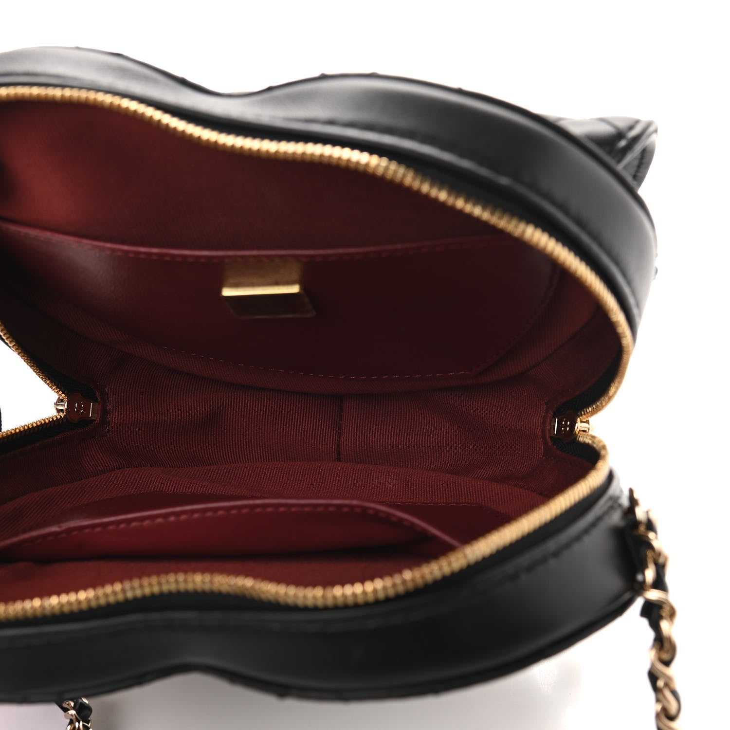 Chanel Lambskin Quilted CC In Love Heart Bag Black 5 of 11