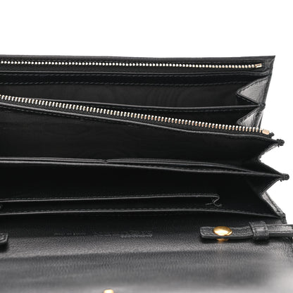 Alexander McQueen Calfskin Studded Wallet on Chain Black 5 of 9