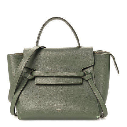 Celine Grained Calfskin Micro Belt Bag Army Green 1 of 12