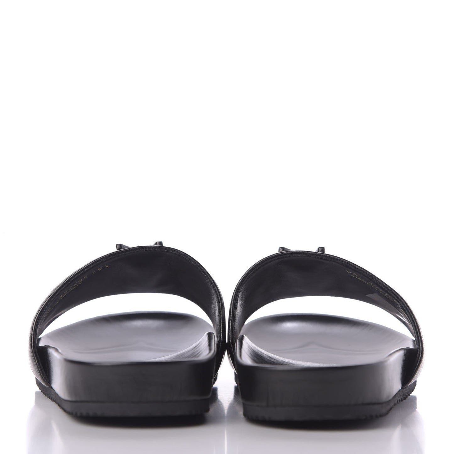 Lambskin Joan Slide Sandals Black