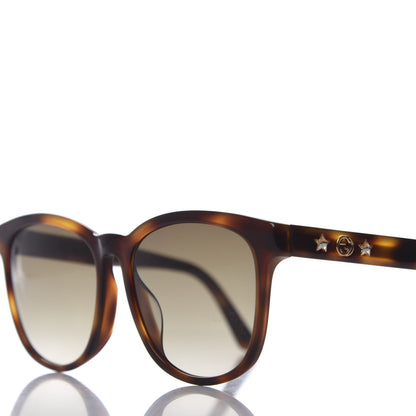 Gucci Round Frame Star Sunglasses GG0232SK Tortoiseshell 7 of 8