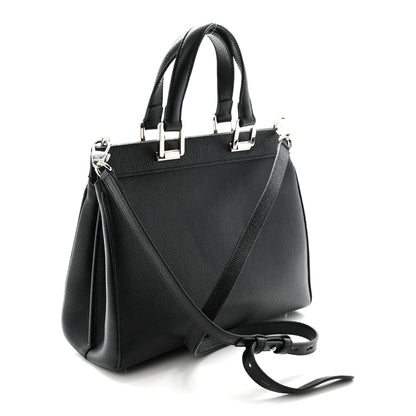 Gucci Grainy Calfskin Small Zumi Top Handle Bag Black 3 of 10
