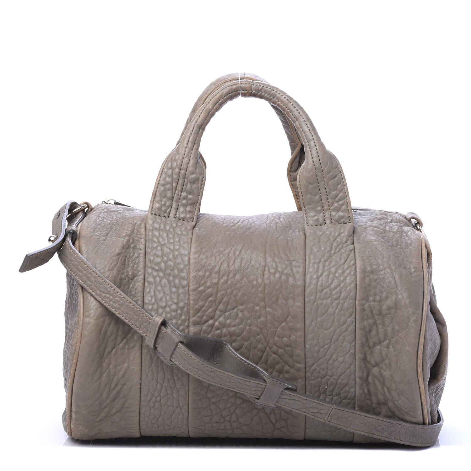 Alexander Wang Pebbled Lambskin Rocco Taupe Gold Hardware 1 of 13