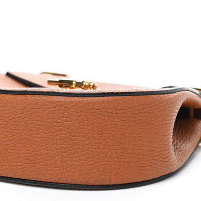 Chloe Grained Lambskin Mini Drew Shoulder Bag Caramel 7 of 8