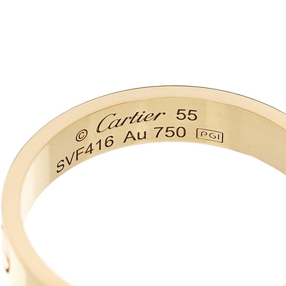 Cartier 18K Yellow Gold 3.5mm LOVE Wedding Band Ring 55 7.25 4 of 5