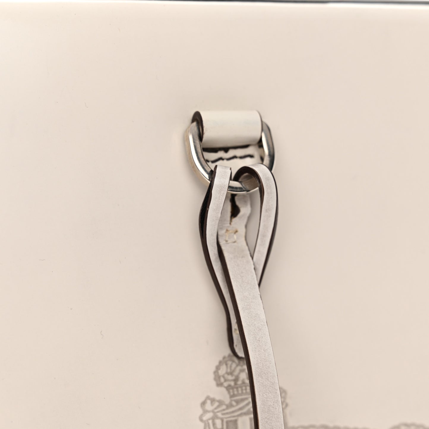 Spazzolato Logo Print Framed Bag Quarzo