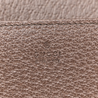 Gucci Monogram Jumbo GG Textured Dollar Calfskin Embroidered Horsebit 1955 Wallet On Chain Camel Ebony New Acero Multicolor 6 of 10