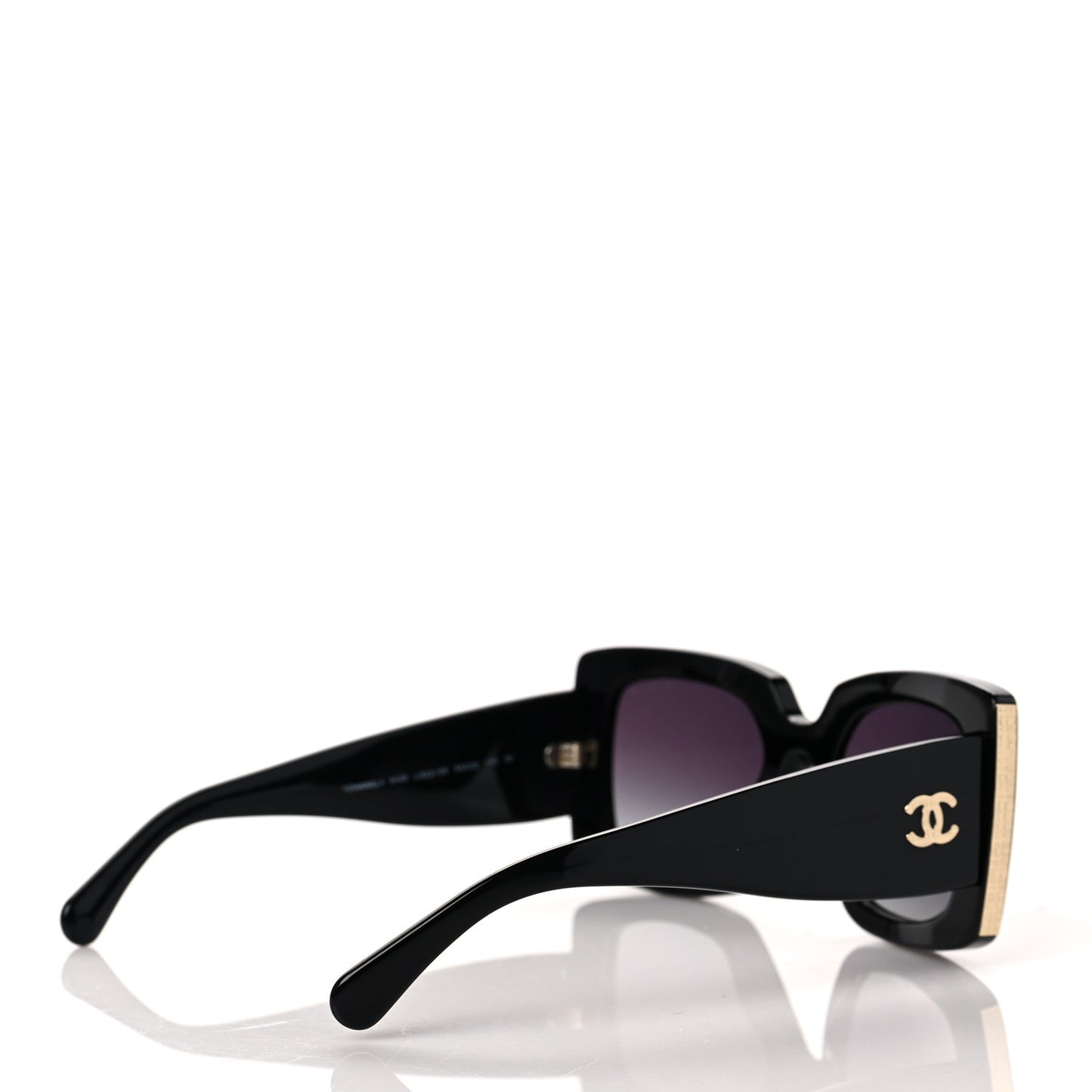 Acetate Rectangle Sunglasses 5435 Black