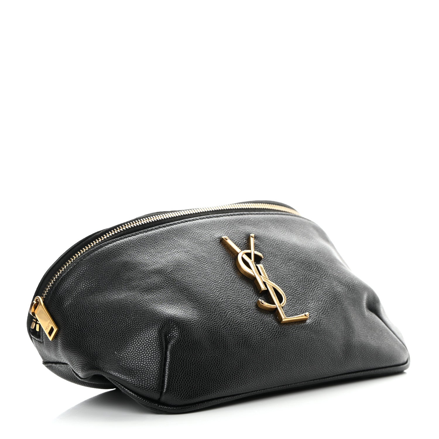 Saint Laurent Grain De Poudre Monogram Belt Bag Black 4 of 14