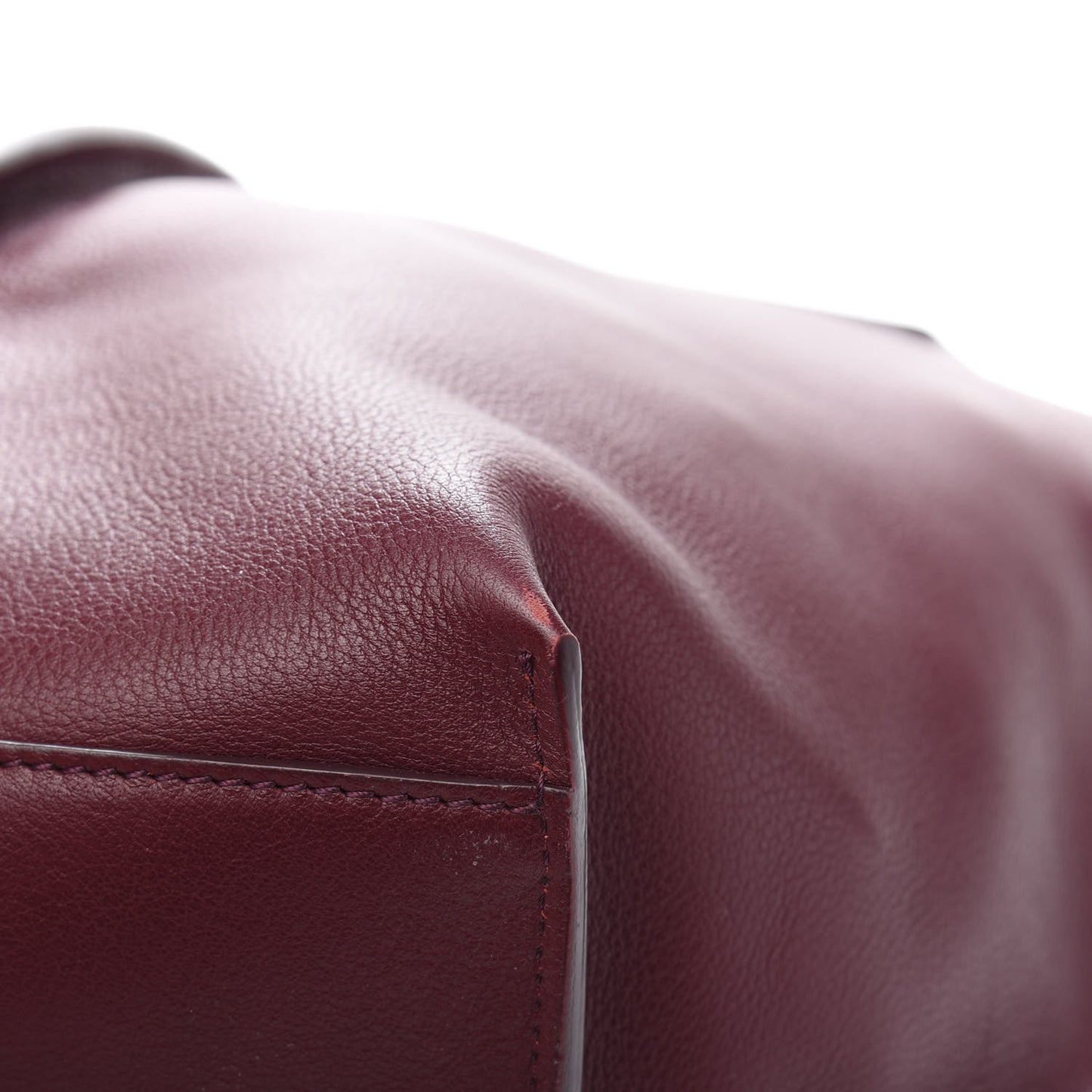 Smooth Calfskin Medium Vick Tote Burnt Brown