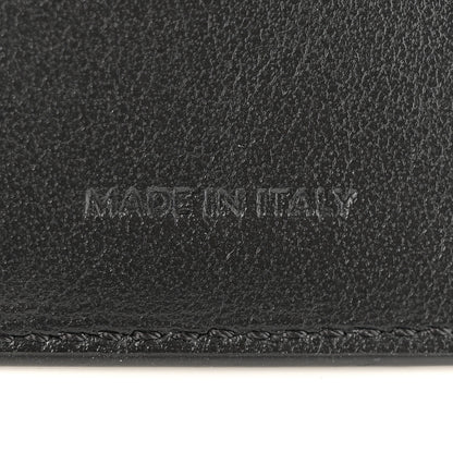 Celine Calfskin Compact Triomphe Wallet With Coin Purse Black 7 of 9