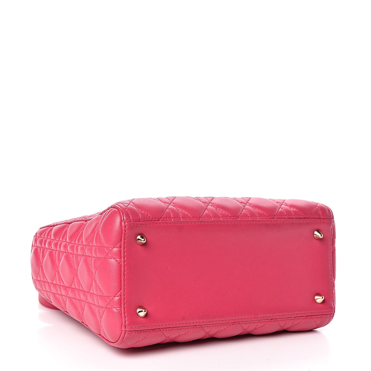 Lambskin Cannage Medium Lady Dior Pink