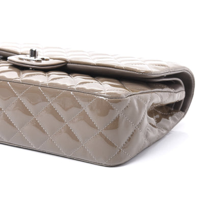 Chanel Patent Calfskin Quilted Medium Double Flap Grey 6 of 11