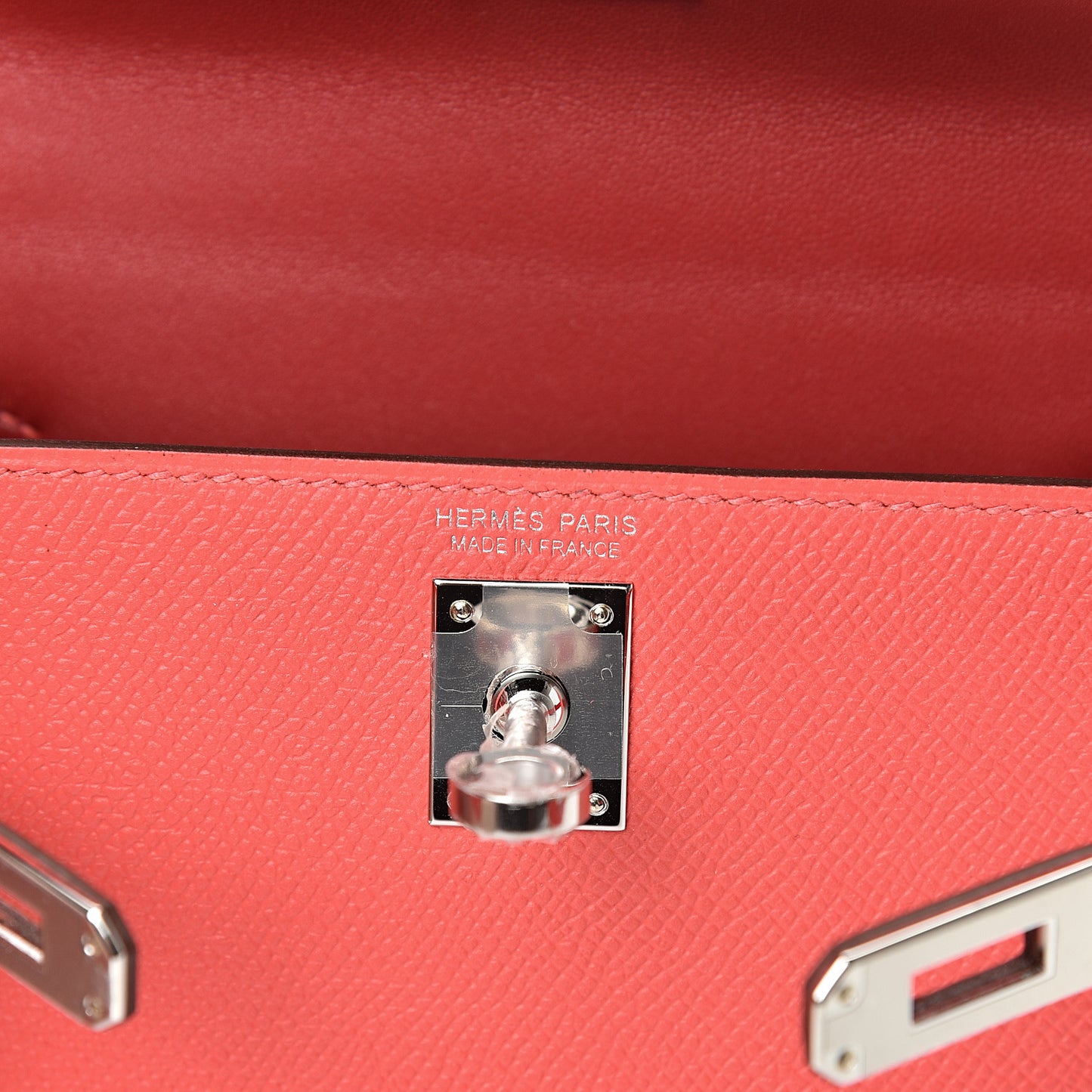 Epsom Mini Kelly Sellier 20 Rose Jaipur Rouge Vif