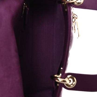 Christian Dior Lambskin Cannage Small My ABCDior Lady Dior Purple 5 of 10