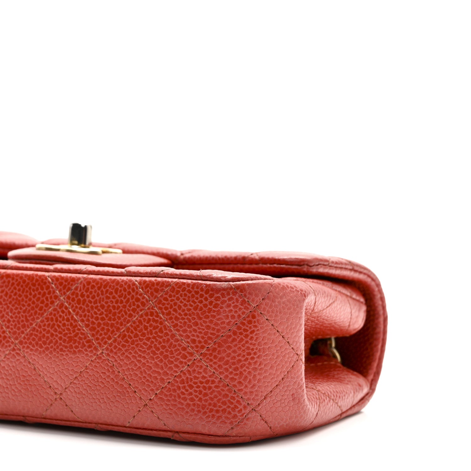 Chanel Caviar Quilted Extra Mini Flap Red 10 of 10