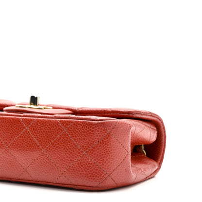 Chanel Caviar Quilted Extra Mini Flap Red 10 of 10