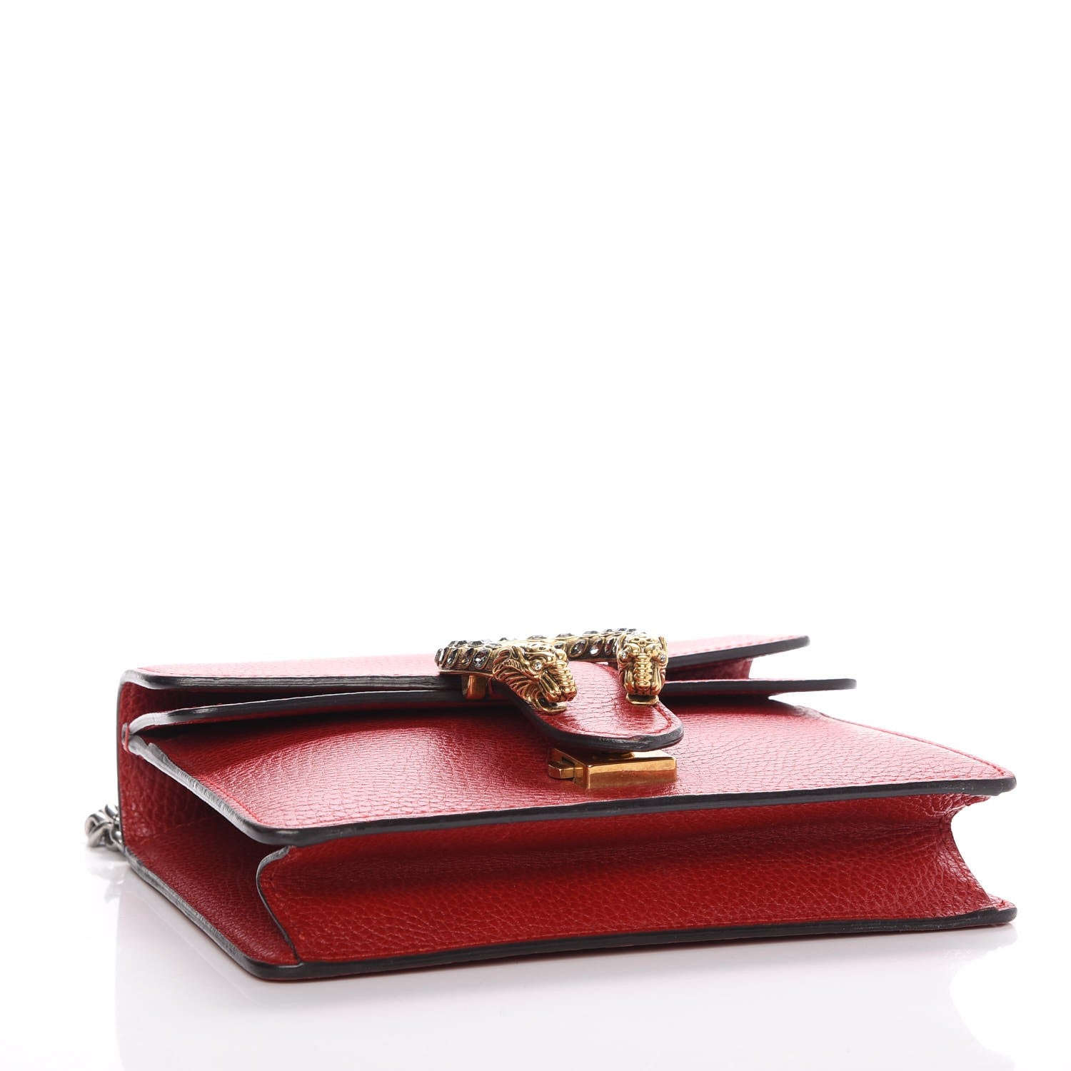 Gucci Calfskin Mini Dionysus Shoulder Bag Hibiscus Red 4 of 9