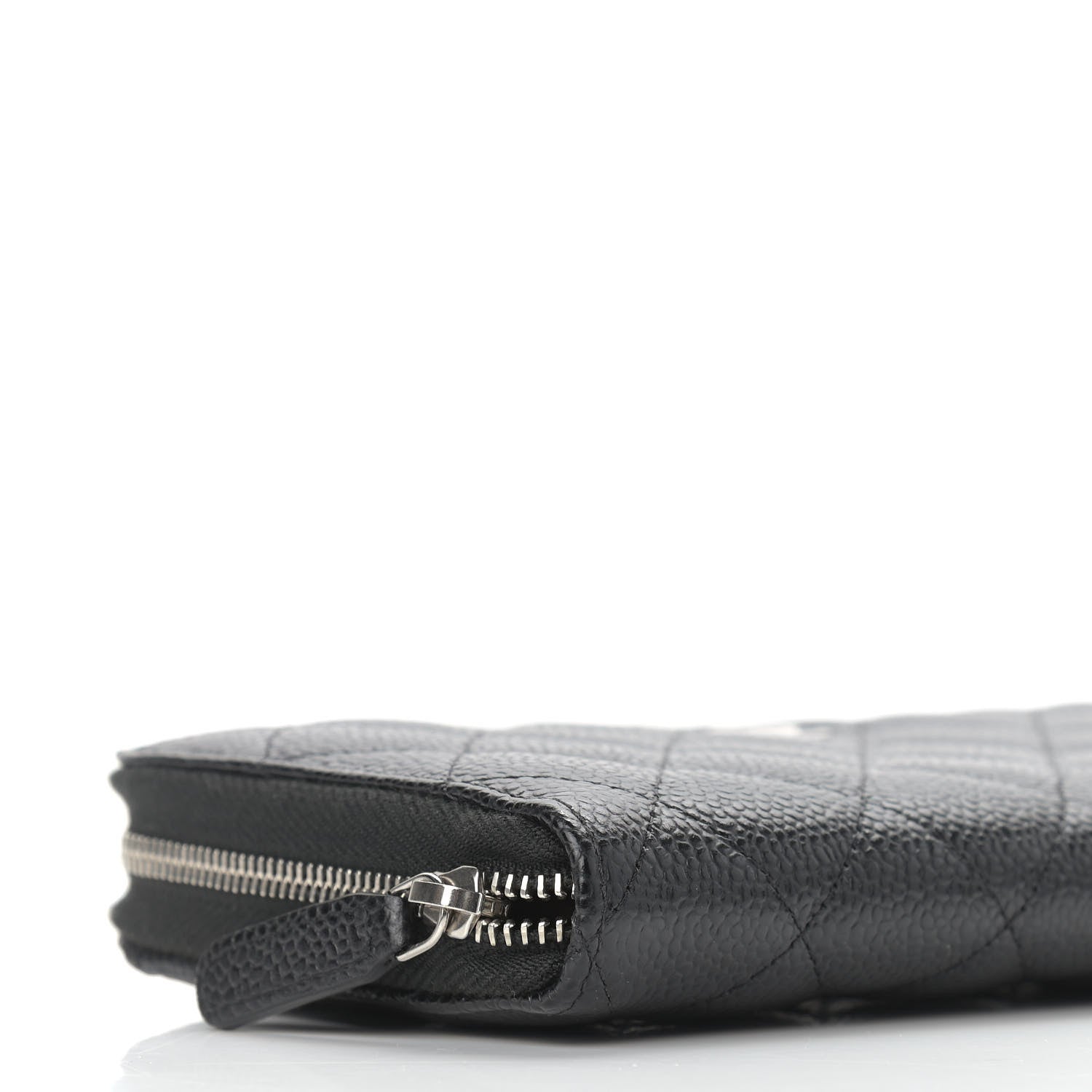 Chanel Caviar Quilted Large Gusset Zip Around Wallet Black 9 of 10